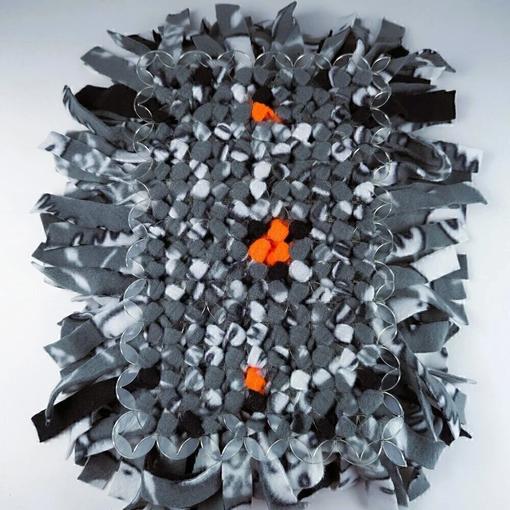 NEW Dog/Cat Snuffle Mat - Gray/White/Black/Orange #43